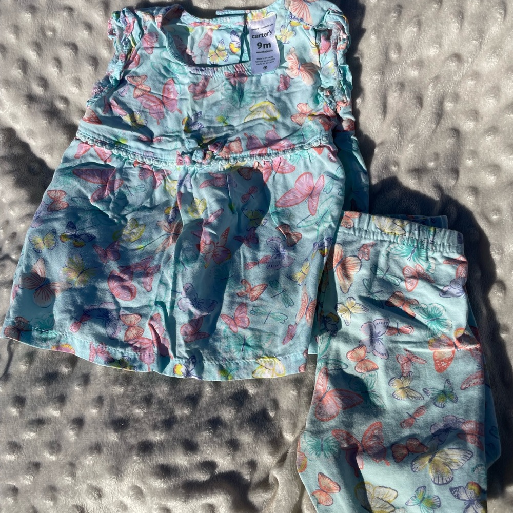 Carter's Colorful Butterfly Kids Matching Set